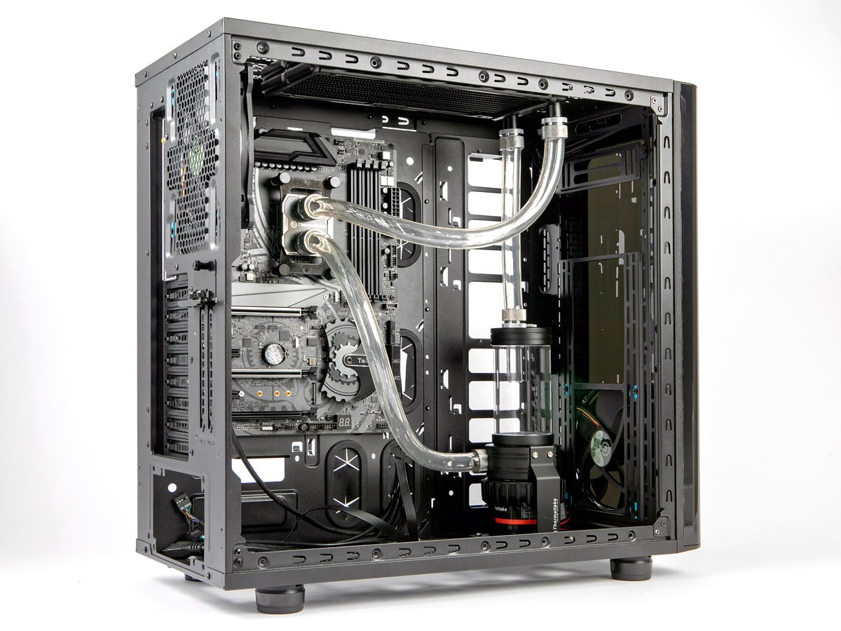 Sutinna コンピュータークーラー CPU/GPU ブロックポンプリザーバー水冷キット DIY 240mm クーラー 水コンピュータ冷却