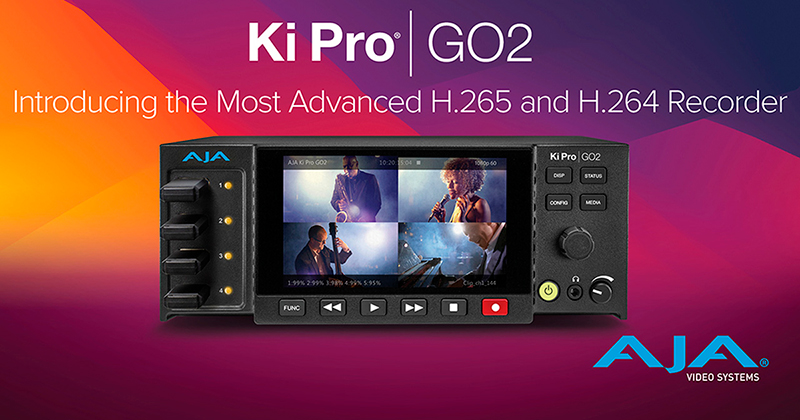 AJA Video Systems社、新しいマルチチャンネルHEVC/AVCレコーダー「Ki Pro GO2」をInfoComm 2024で発表