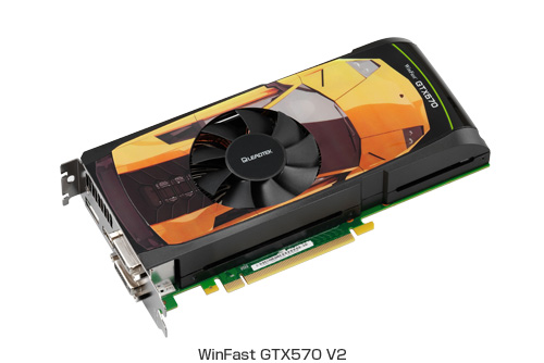 Leadtek社製、NVIDIA社GeForce® GTX 570 GPU搭載の「WinFast GTX570 V2」