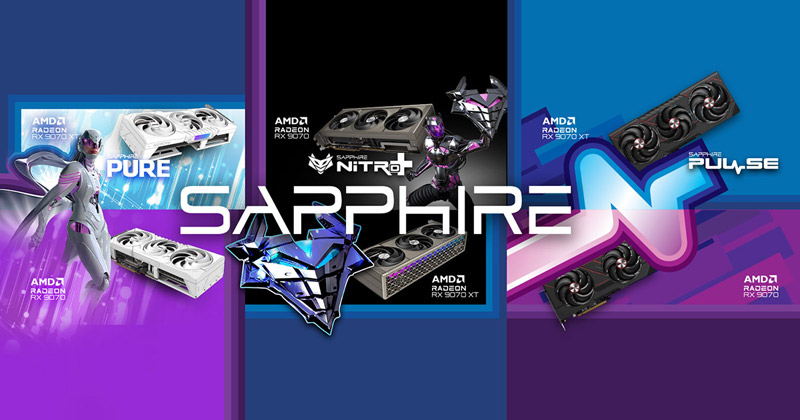 SAPPHIRE AMD RADEON RX 9070 XT/9070 グラフィックス搭載グラフィックボード 製品画像