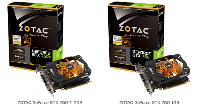 ZOTAC GTX750Ti 2GBグラフィックボード