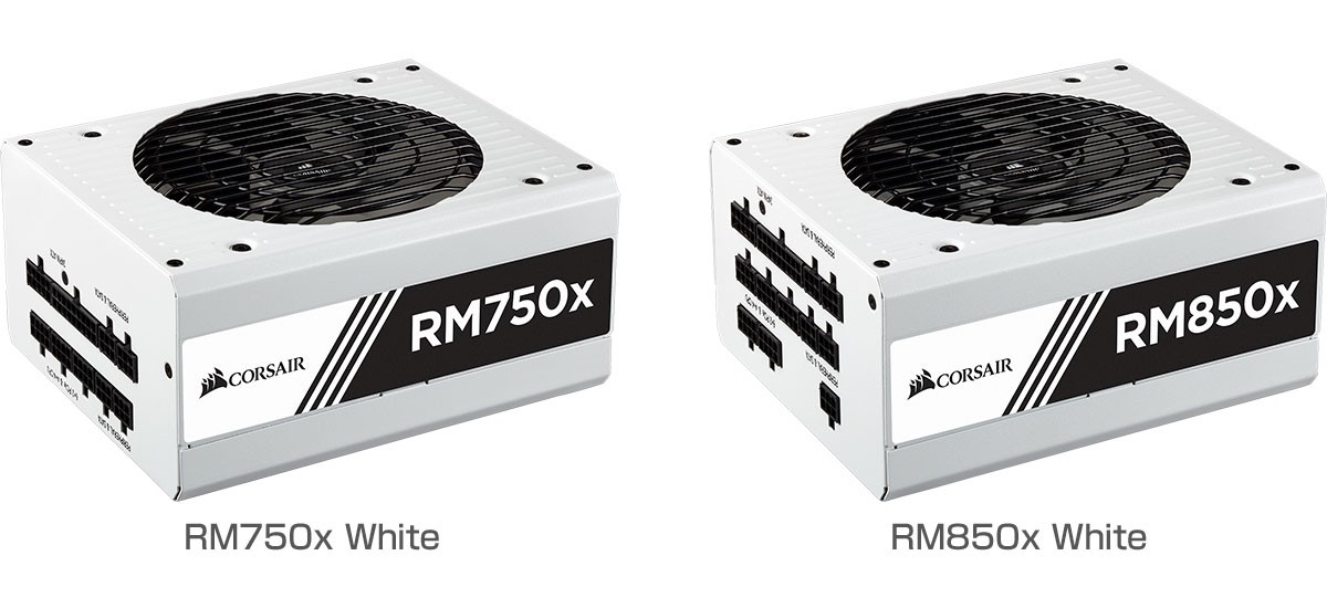 CORSAIR社製電源ユニットの人気モデル「RMxシリーズ」に750Wおよび850W