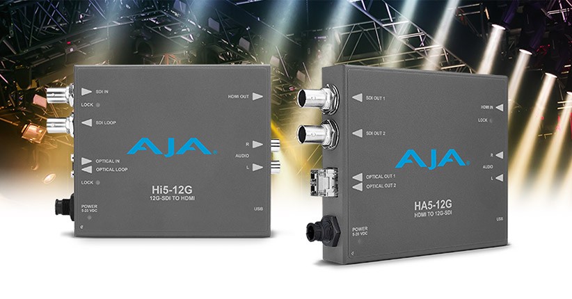 AJA Video Systems社、12G-SDIコンバーター「Hi5-12G」と「HA5-12G」を