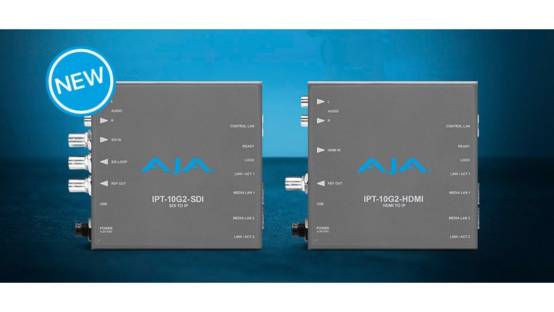 AJA Video Systems社、SMPTE ST 2110対応のミニコンバーター「IPT-10G2