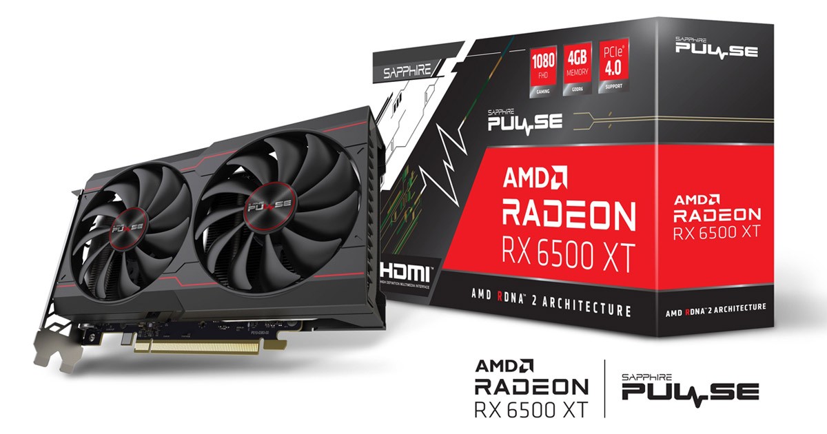 AMD最新GPU、AMD RADEON RX 6500 XT グラフィックスを搭載するSAPPHIRE