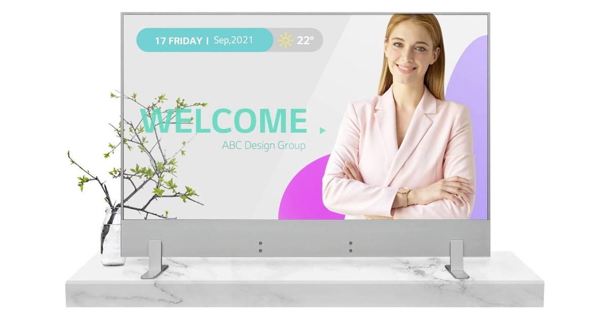 LGエレクトロニクス製、透過型OLEDサイネージモニターの取り扱いを開始 