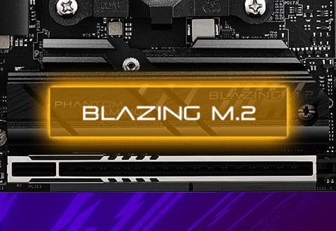 Blazing M.2スロットを装備