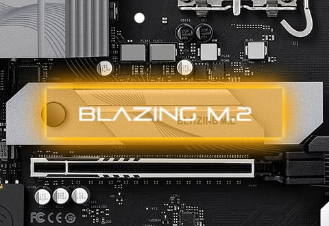 Blazing M.2スロットを装備