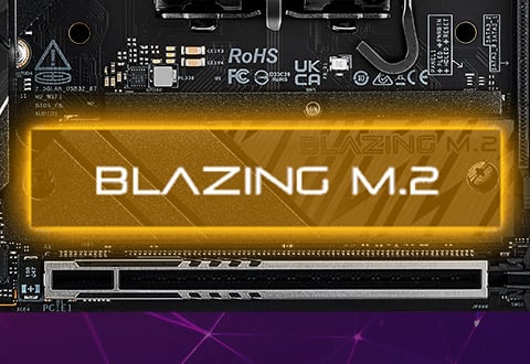 Blazing M.2スロットを装備