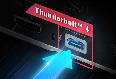 Thunderbolt 4ポートを搭載