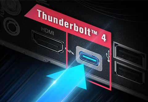 Thunderbolt 4ポートを搭載