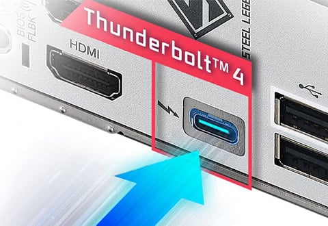 Thunderbolt 4ポートを搭載