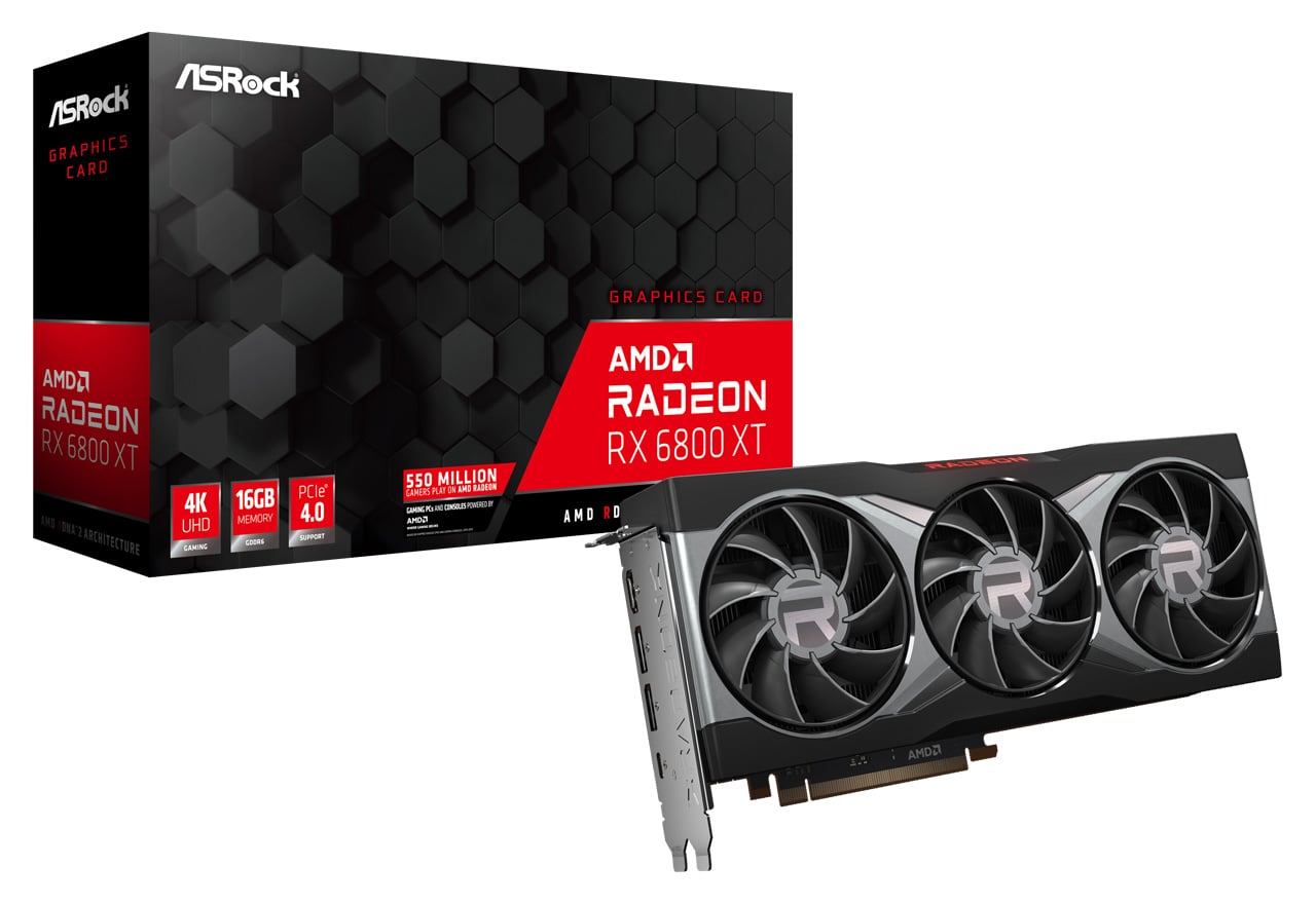 新品未開封品　AMD ASRock RADEON RX6800XT 16G