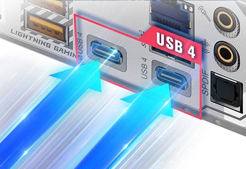 USB4ポートを搭載