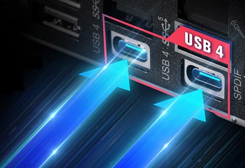 USB4ポートを搭載