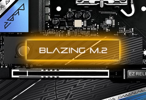 Blazing M.2スロットを装備