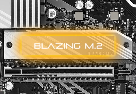 Blazing M.2スロットを装備