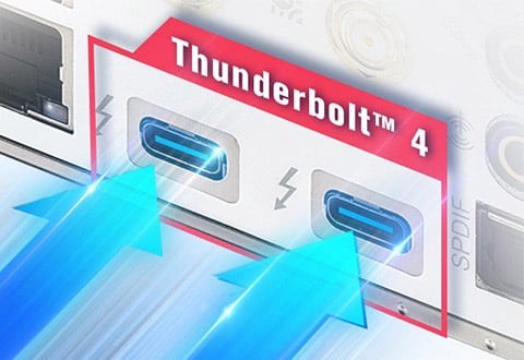 Thunderbolt 4ポートを搭載