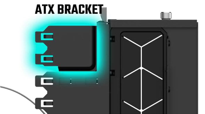 ATXとmicroATXのPCケースに対応