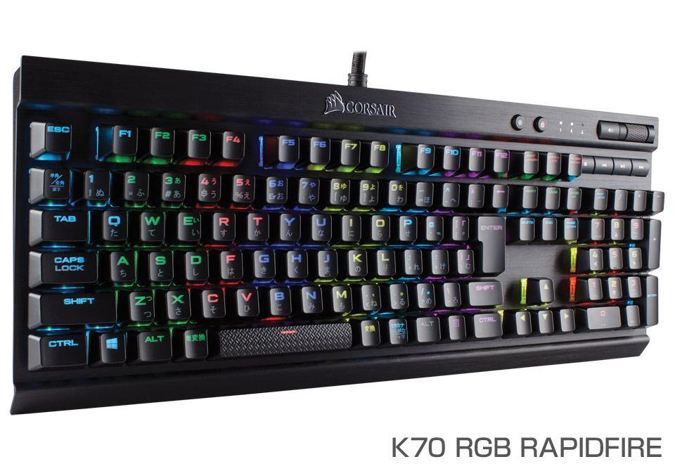 CORSAIR K70 RGB RAPID FIRE ゲーミングキーボードPC/タブレット