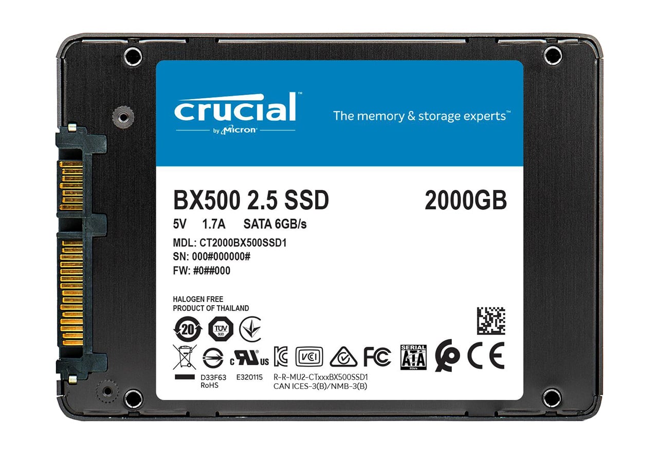【SSD 480GB】初めてのSSDに Crucial BX500 MtPC/タブレット