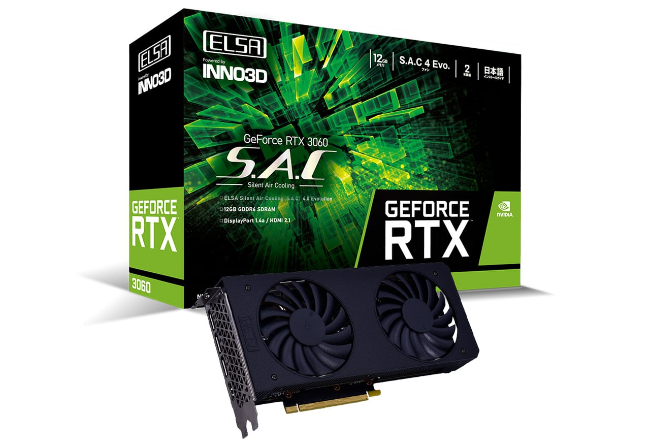 新品未開封 GeForce RTX 3060 S.A.C/L ELSA