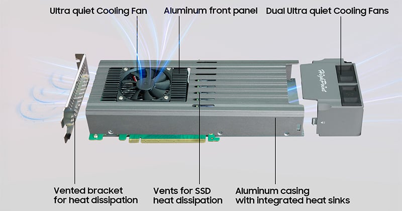 SSDの性能を引き出す冷却機構