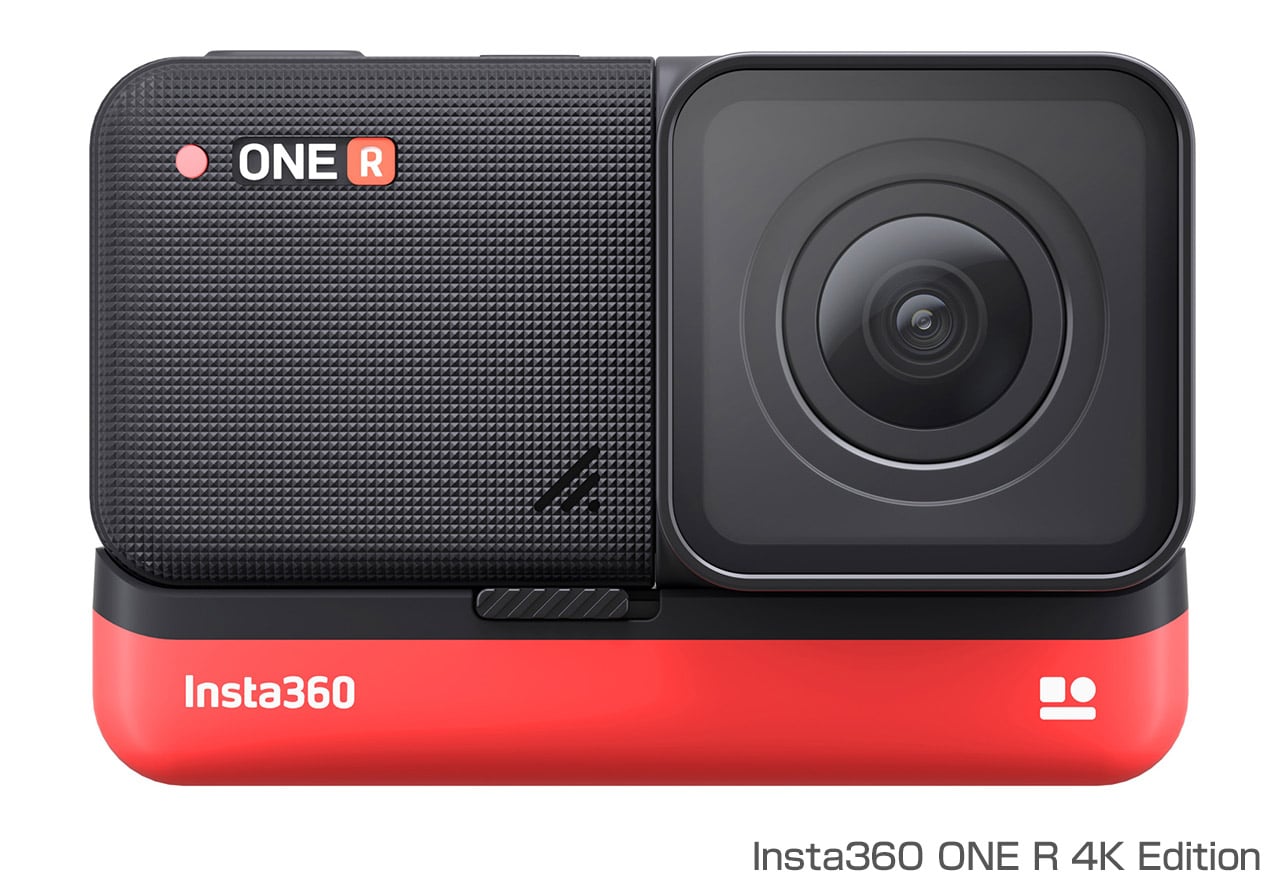 Insta360 ONE R 4K版（ONE R コア＋4K広角モジュール） 360度アクションカメラ 4K広角 撮影 