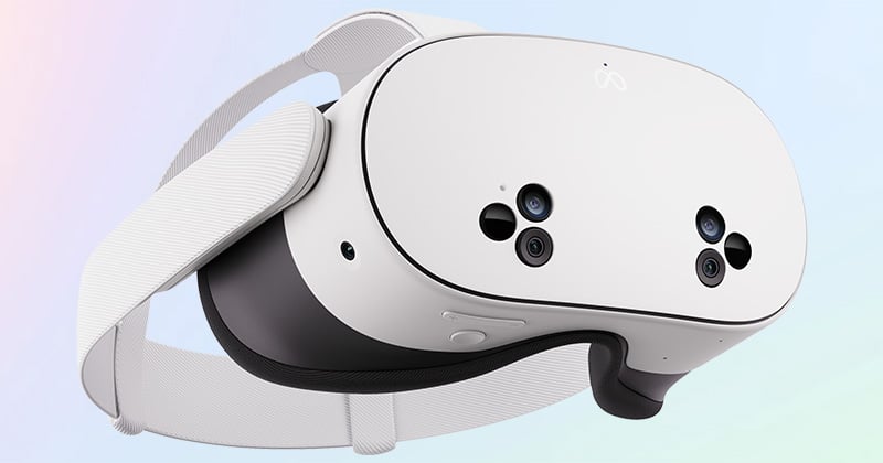 フロントカメラによるカラーパススルー映像