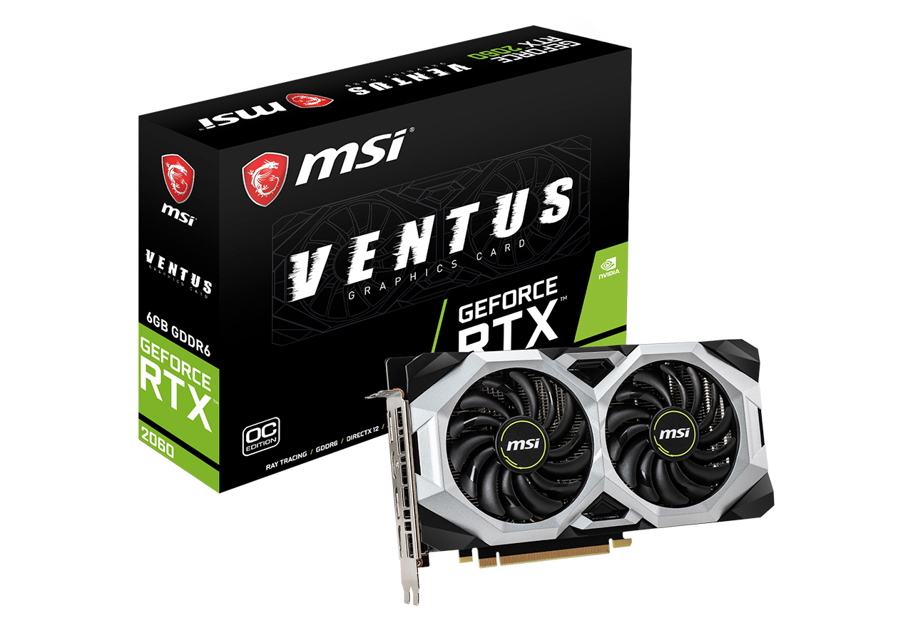 GeForce RTX 2060 VENTUS 6G OC | MSI グラフィックボード GeForce RTX
