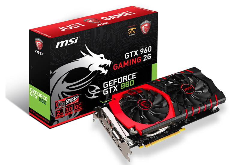 GTX 960 GAMING 2G | MSI グラフィックボード GeForce GTX 960 | 株式 