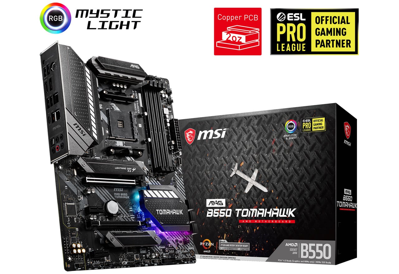 MAG B550 TOMAHAWK | MSI マザーボード AMD B550チップセット | 株式