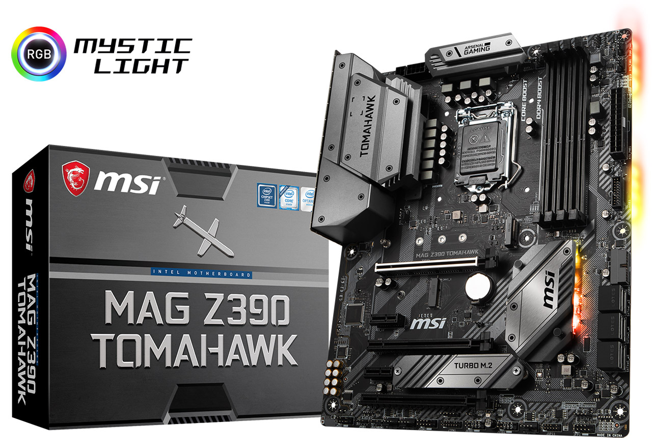 MAG Z390 TOMAHAWK | MSI マザーボード Intel Z390チップセット | 株式 