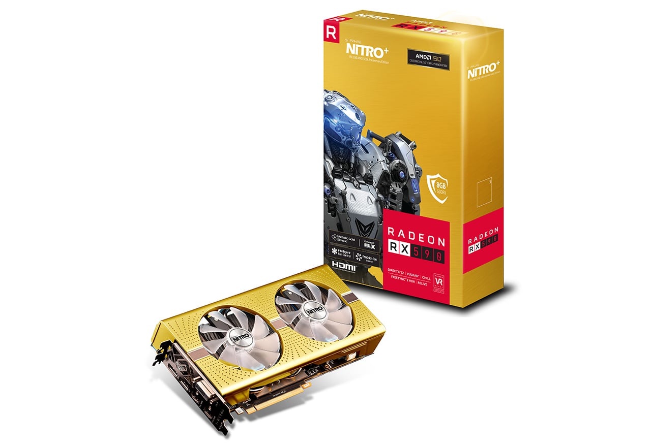 SAPPHIRE NITRO+ RADEON RX 590 8G GDDR5 AMD 50TH ANNIVERSARY ...