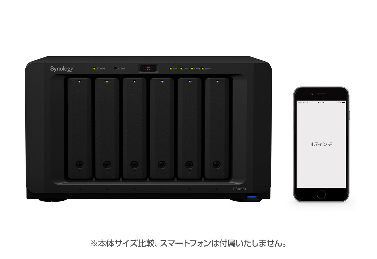 Synology DiskStation DS1618+ 6ベイ NAS キット