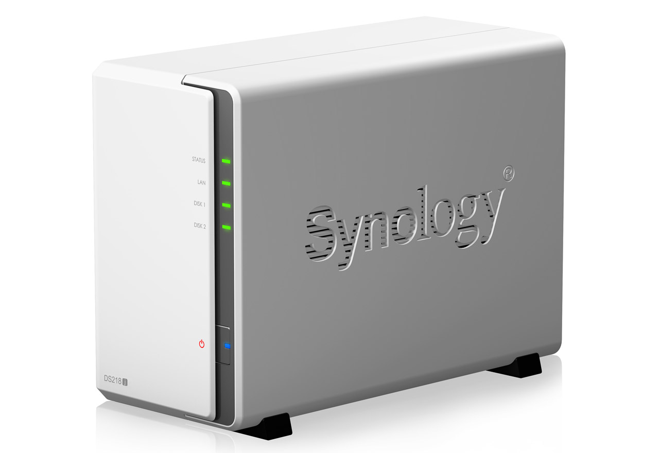 NAS Synology DiskStation DS218j 4TBx2PC周辺機器