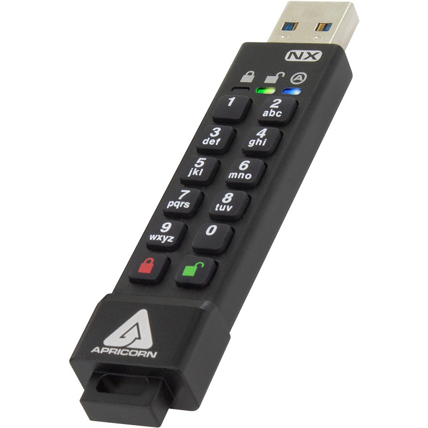 Apricorn AegisSecure Key 暗証番号対応USBメモリー 32GB 3NX 1個 ASK3-NX-32GB