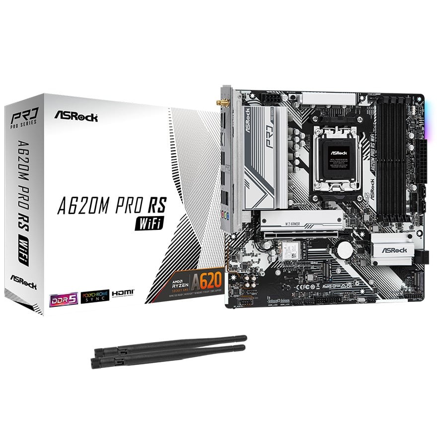 A620M Pro RS WiFi | ASRock マザーボード AMD A620チップセット | 株式会社アスク