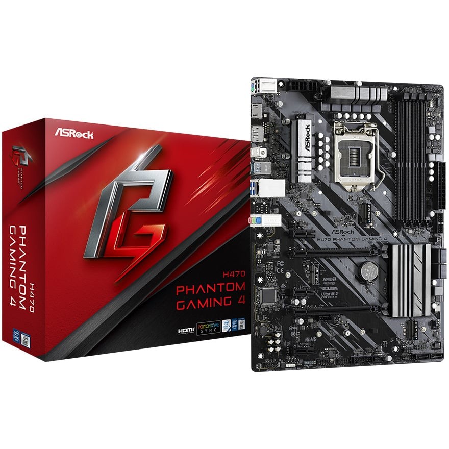 Материнская плата asrock h470 phantom gaming 4 какие процессоры подходят