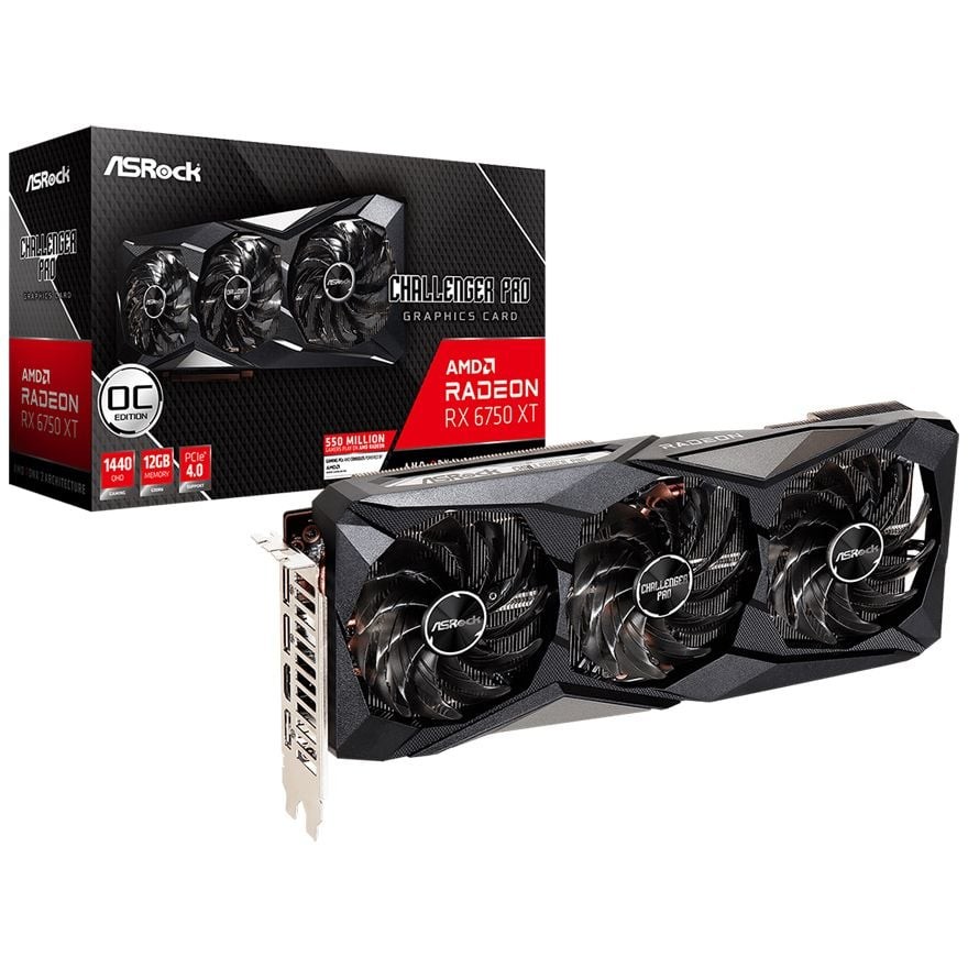 Radeon RX 6750 XT Challenger Pro 12G OC | ASRock グラフィック