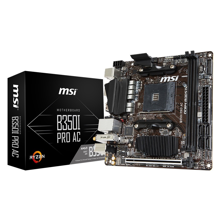 B350I PRO AC | MSI マザーボード AMD B350チップセット | 株式