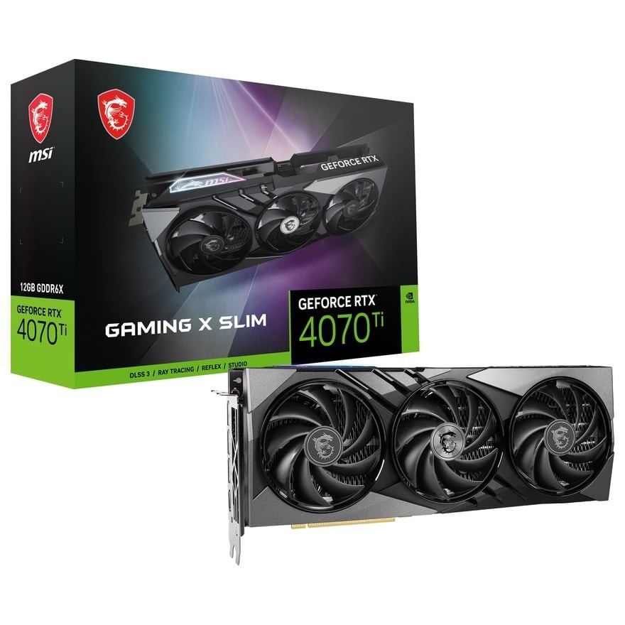 GeForce RTX 4070 Ti GAMING X SLIM 12G | MSI グラフィックボード 