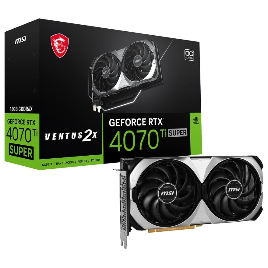 GeForce RTX 4070 Ti SUPER 16G VENTUS 2X OC | MSI 