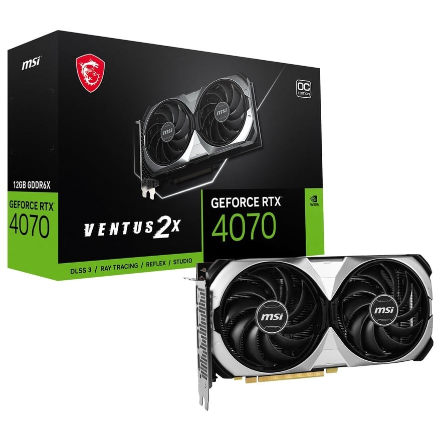 GeForce RTX 4070 VENTUS 2X 12G OC | MSI グラフィックボード GeForce