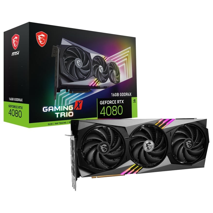 GeForce RTX 4080 16GB GAMING X TRIO | MSI グラフィック