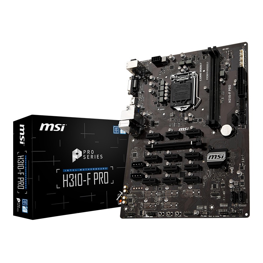 Msi h310 f pro запустить 13 карт