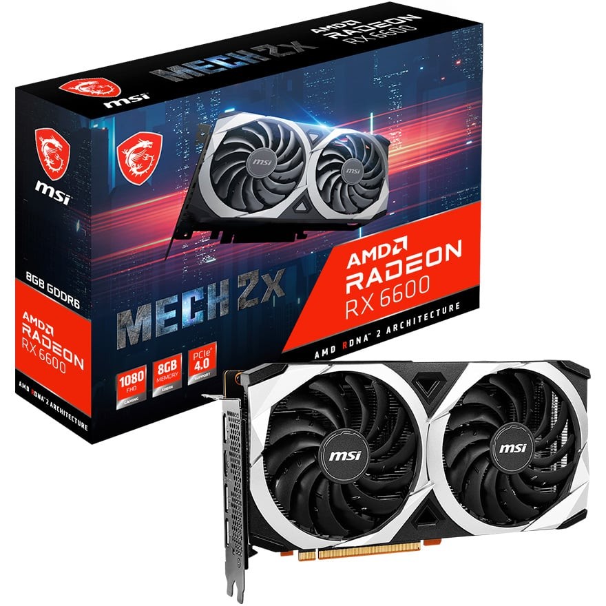 Radeon RX 6600 MECH 2X 8G | MSI グラフィックボード RADEON RX 6600