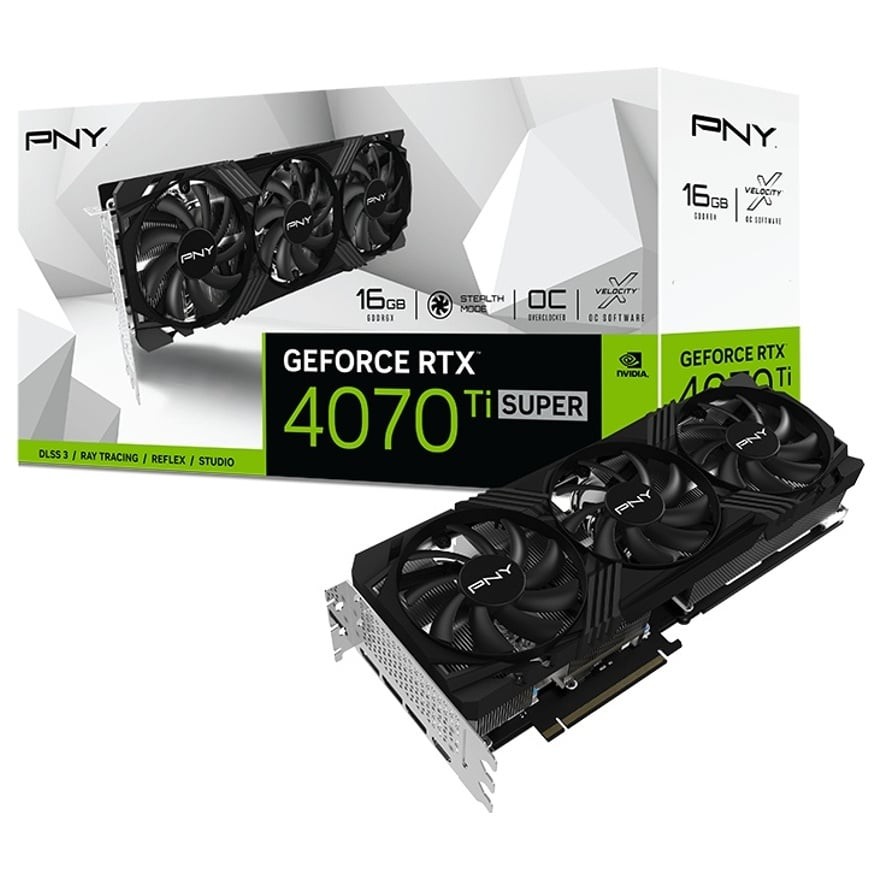 PNY GeForce RTX 4070 Ti SUPER 16GB VERTO OC 3FAN | PNY 